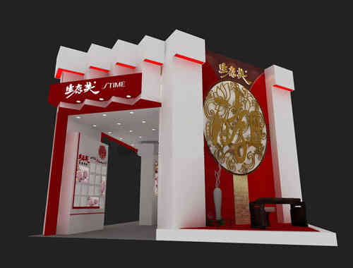 生太美集團(tuán)特裝展位美博會(huì)廣州廣交會(huì)展覽設(shè)計(jì)搭建